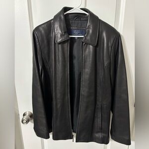Liz Claiborne Women's Black Leather Jacket